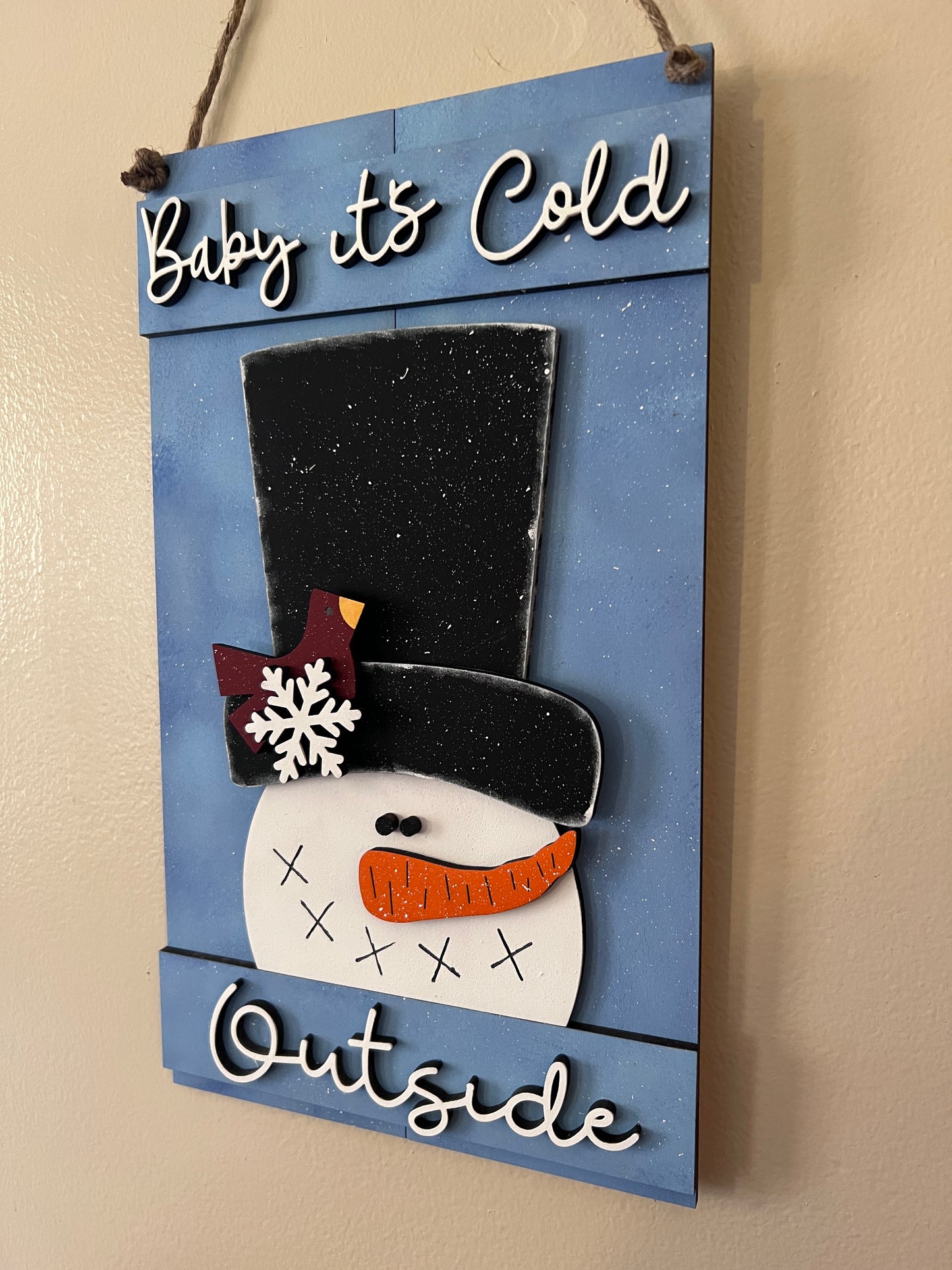 Baby It's Cold Pallet Sign